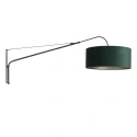Steinhauer wall luminaire ELEGANT CLASSY with switch, with shade, with strain relief, with plug, adjustable E27 IP20, black matt 