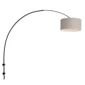 wall luminaire SPARKLED LIGHT cylindrical, with shade, adjustable E27 IP20, black matt 