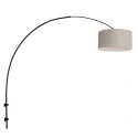 Steinhauer wall luminaire SPARKLED LIGHT cylindrical, with shade, adjustable E27 IP20, black matt 
