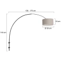 Steinhauer wall luminaire SPARKLED LIGHT cylindrical, with shade, adjustable E27 IP20, black matt 