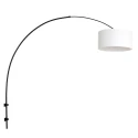 Steinhauer Luminaire mural SPARKLED LIGHT cylindrique, avec abat-jour, réglable E27 IP20, noir mat 