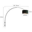Steinhauer wall luminaire SPARKLED LIGHT cylindrical, with shade, adjustable E27 IP20, black matt 
