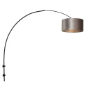 wall luminaire SPARKLED LIGHT cylindrical, with shade, adjustable E27 IP20, black matt 