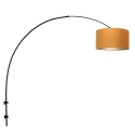 Steinhauer wall luminaire SPARKLED LIGHT cylindrical, with shade, adjustable E27 IP20, black matt 