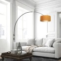 Steinhauer wall luminaire SPARKLED LIGHT cylindrical, with shade, adjustable E27 IP20, black matt 