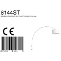 Steinhauer wall luminaire SPARKLED LIGHT cylindrical, with shade, adjustable E27 IP20, steel brushed 