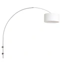 Steinhauer wall luminaire SPARKLED LIGHT cylindrical, with shade, adjustable E27 IP20, steel brushed 