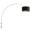 Luminaire mural SPARKLED LIGHT cylindrique, avec abat-jour, réglable E27 IP20, acier brossé 