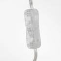 Steinhauer Luminaire mural SPARKLED LIGHT cylindrique, avec abat-jour, réglable E27 IP20, acier brossé 