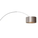 Steinhauer Luminaire mural SPARKLED LIGHT cylindrique, avec abat-jour, réglable E27 IP20, acier brossé 