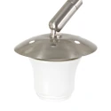 Steinhauer Luminaire mural SPARKLED LIGHT cylindrique, avec abat-jour, réglable E27 IP20, acier brossé 