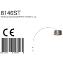 Steinhauer Luminaire mural SPARKLED LIGHT cylindrique, avec abat-jour, réglable E27 IP20, acier brossé 