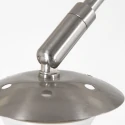 Steinhauer Luminaire mural SPARKLED LIGHT cylindrique, avec abat-jour, réglable E27 IP20, acier brossé 