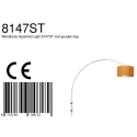 Steinhauer wall luminaire SPARKLED LIGHT cylindrical, with shade, adjustable E27 IP20, steel brushed 