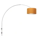 Steinhauer wall luminaire SPARKLED LIGHT cylindrical, with shade, adjustable E27 IP20, steel brushed 