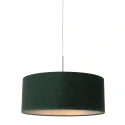 Steinhauer pendant luminaire SPARKLED LIGHT cylindrical, with shade E27 IP20, steel brushed dimmable
