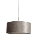 Steinhauer pendant luminaire SPARKLED LIGHT cylindrical, with shade E27 IP20, steel brushed dimmable