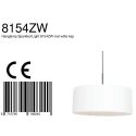 Steinhauer pendant luminaire SPARKLED LIGHT cylindrical, with shade E27 IP20, black matt dimmable