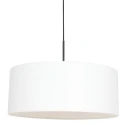 Steinhauer pendant luminaire SPARKLED LIGHT cylindrical, with shade E27 IP20, black matt dimmable