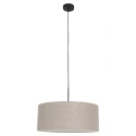 pendant luminaire SPARKLED LIGHT cylindrical, with shade E27 IP20, black matt dimmable