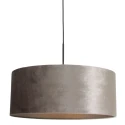 Steinhauer pendant luminaire SPARKLED LIGHT cylindrical, with shade E27 IP20, black matt dimmable
