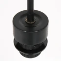 Steinhauer pendant luminaire SPARKLED LIGHT cylindrical, with shade E27 IP20, black matt dimmable