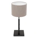 table lamp STANG up, short, with switch, with shade, with plug E27 IP20, black matt dimmable