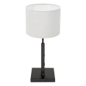 table lamp STANG up, short, with switch, with shade, with plug E27 IP20, black matt dimmable