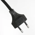 Steinhauer table lamp STANG up, short, with switch, with shade, with plug E27 IP20, black matt dimmable