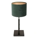 Steinhauer table lamp STANG up, short, with switch, with shade, with plug E27 IP20, black matt dimmable