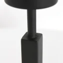 Steinhauer table lamp STANG up, short, with switch, with shade, with plug E27 IP20, black matt dimmable