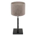 table lamp STANG up, short, with switch, with shade, with plug E27 IP20, black matt dimmable