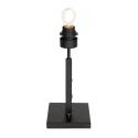 Steinhauer table lamp STANG up, short, with switch, with shade, with plug E27 IP20, black matt dimmable