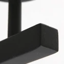 Steinhauer wall luminaire STANG up, cylindrical, with shade E27 IP20, black matt dimmable