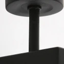 Steinhauer wall luminaire STANG up, cylindrical, with shade E27 IP20, black matt dimmable