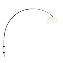 wall luminaire SPARKLED LIGHT half round, with shade, adjustable E27 IP20, black matt 