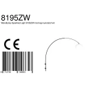 Steinhauer wall luminaire SPARKLED LIGHT half round, with shade, adjustable E27 IP20, black matt 