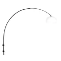 Steinhauer wall luminaire SPARKLED LIGHT half round, with shade, adjustable E27 IP20, black matt 