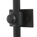 Steinhauer wall luminaire SPARKLED LIGHT half round, with shade, adjustable E27 IP20, black matt 