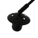 Steinhauer wall luminaire SPARKLED LIGHT half round, with shade, adjustable E27 IP20, black matt 