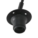 Steinhauer wall luminaire SPARKLED LIGHT half round, with shade, adjustable E27 IP20, black matt 