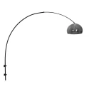 Steinhauer wall luminaire SPARKLED LIGHT half round, with shade, adjustable E27 IP20, black matt 