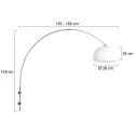 wall luminaire SPARKLED LIGHT half round, with shade, adjustable E27 IP20, black matt 