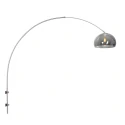 wall luminaire SPARKLED LIGHT half round, adjustable E27 IP20, steel brushed 