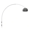 Steinhauer Luminaire mural SPARKLED LIGHT semi-circulaire, réglable E27 IP20, acier brossé 