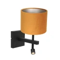 wall luminaire STANG with shade, with LED spot E27 IP20, black matt 