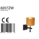 Steinhauer wall luminaire STANG with shade, with LED spot E27 IP20, black matt 