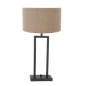 Steinhauer table lamp STANG up, 2-fold, with switch, with shade, with plug E27 IP20, black matt dimmable