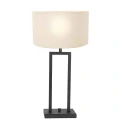 Steinhauer table lamp STANG up, 2-fold, with switch, with shade, with plug E27 IP20, black matt dimmable