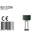 Steinhauer table lamp STANG up, 2-fold, with switch, with shade, with plug E27 IP20, black matt dimmable